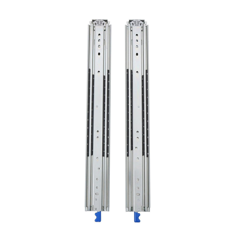 DURAFORCE 1 Pair Locking Drawer Slides 24 Inch Lock & Full Extension 500 lbs Load Capacity