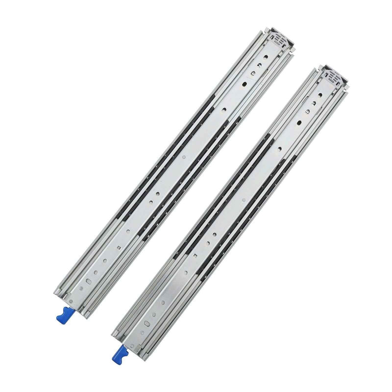 DURAFORCE 1 Pair Locking Drawer Slides 24 Inch Lock & Full Extension 500 lbs Load Capacity