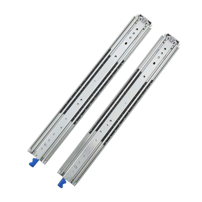 DURAFORCE 1 Pair Locking Drawer Slides 24 Inch Lock & Full Extension 500 lbs Load Capacity