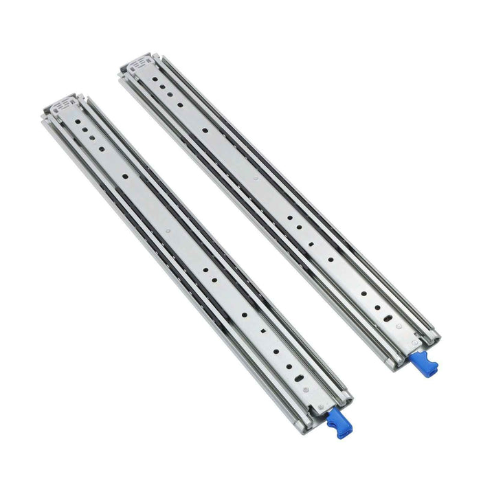 DURAFORCE 1 Pair Locking Drawer Slides 24 Inch Lock & Full Extension 500 lbs Load Capacity