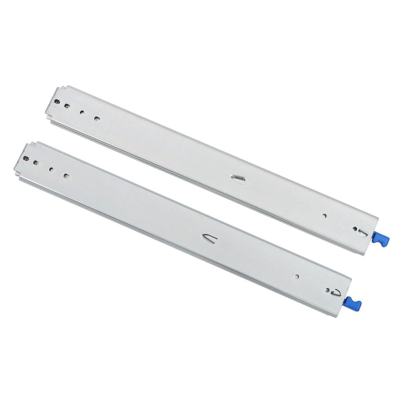 DURAFORCE 1 Pair Locking Drawer Slides 24 Inch Lock & Full Extension 500 lbs Load Capacity