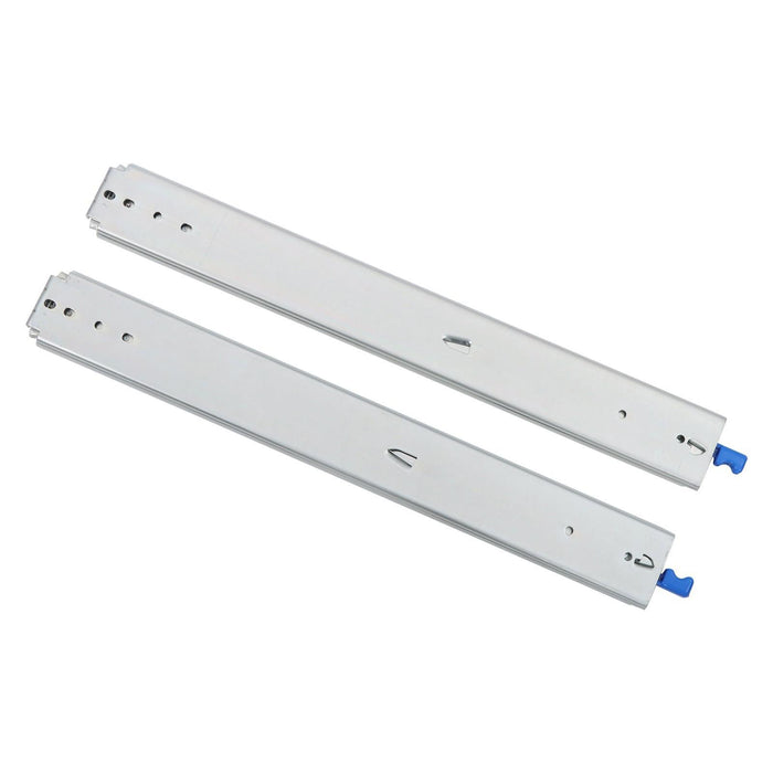 DURAFORCE 1 Pair Locking Drawer Slides 24 Inch Lock & Full Extension 500 lbs Load Capacity