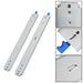 DURAFORCE 1 Pair Locking Drawer Slides 24 Inch Lock & Full Extension 500 lbs Load Capacity