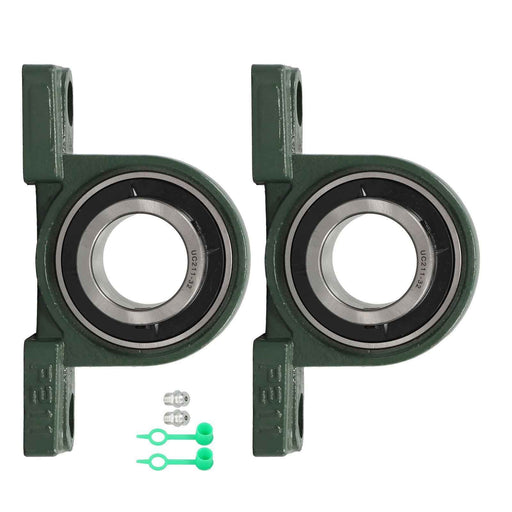 DURAFORCE New 2Pack UCP211-32 Pillow Block Bearing 2" Bore Self-Aligning Solid Base