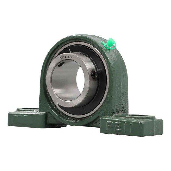 DURAFORCE New 2Pack UCP211-32 Pillow Block Bearing 2" Bore Self-Aligning Solid Base