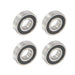 DURAFORCE 4 Piece 63/32-2RS Sealed 32 × 75 × 20 mm Pre-Lubricated Deep Groove Ball Bearing