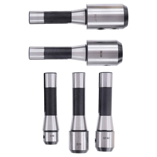DURAFORCE New 5Pack R8 END MILL HOLDER 1/4" 3/8" 1/2" 3/4" & 1" ADAPTER FOR BRIDGEPORT