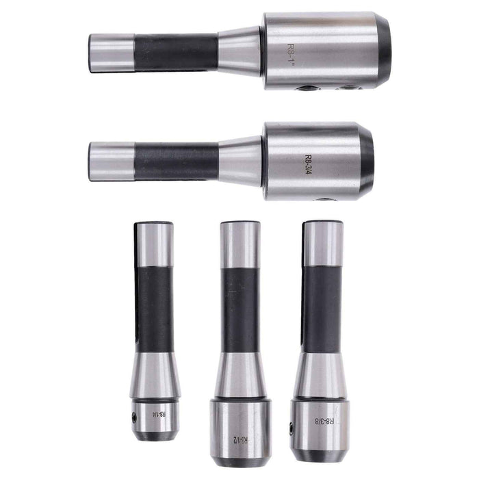 DURAFORCE New 5Pack R8 END MILL HOLDER 1/4" 3/8" 1/2" 3/4" & 1" ADAPTER FOR BRIDGEPORT