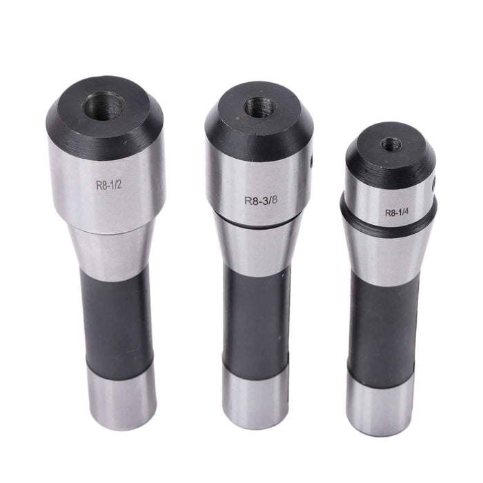 DURAFORCE New 5Pack R8 END MILL HOLDER 1/4" 3/8" 1/2" 3/4" & 1" ADAPTER FOR BRIDGEPORT