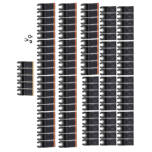DURAFORCE Quick Release Professional Wood Metal Oscillating Multitool Saw Blades 105 Pack