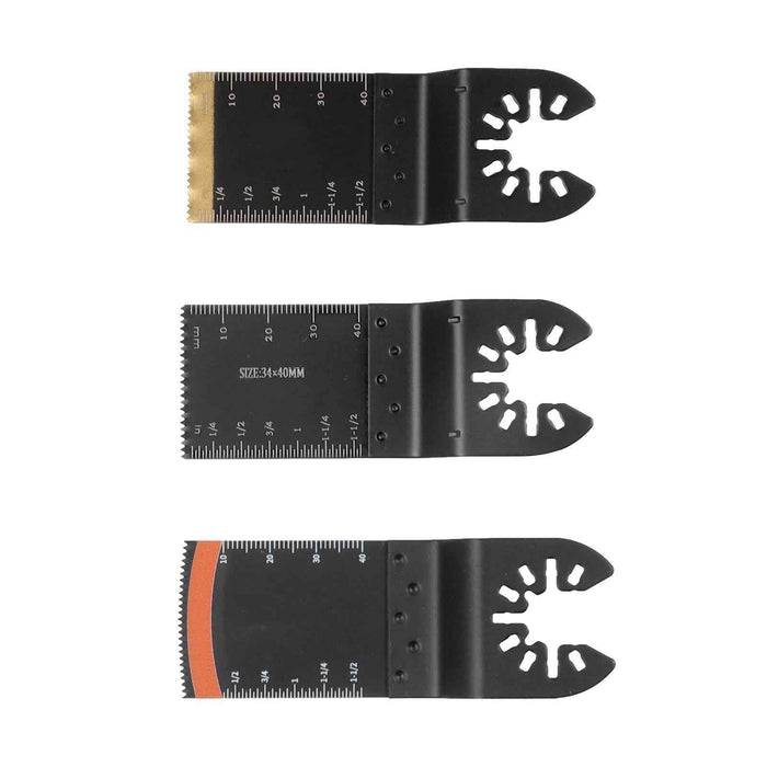 DURAFORCE Quick Release Professional Wood Metal Oscillating Multitool Saw Blades 105 Pack