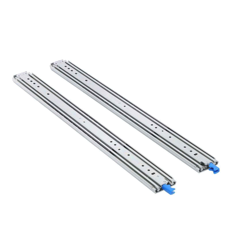 DURAFORCE 1 Pair Locking Drawer Slides 30 Inch Lock & Full Extension 500 lbs Load Capacity