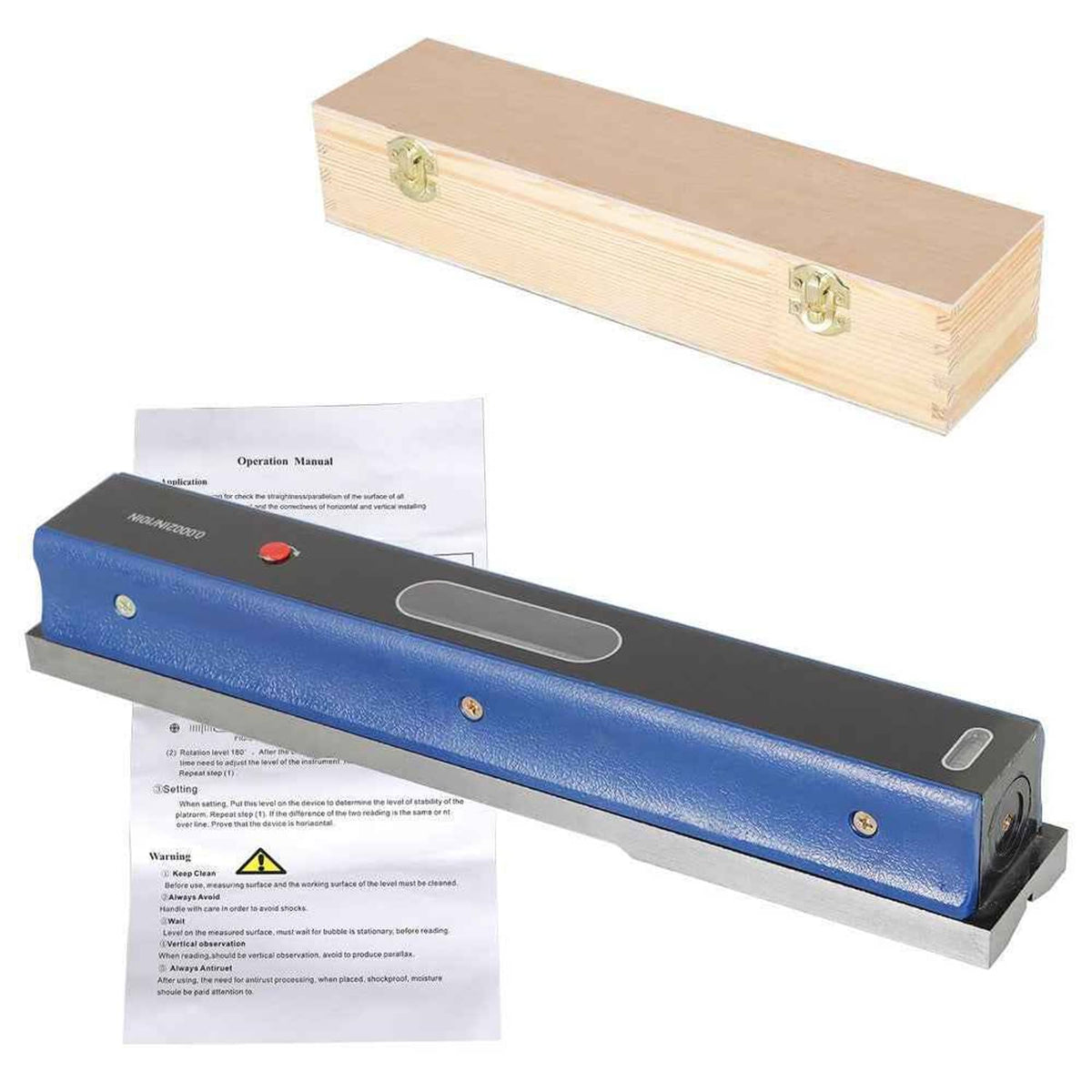 Machinist Tool 0.0002''/10'' 12in 300mm Master Precision Level in Box ...