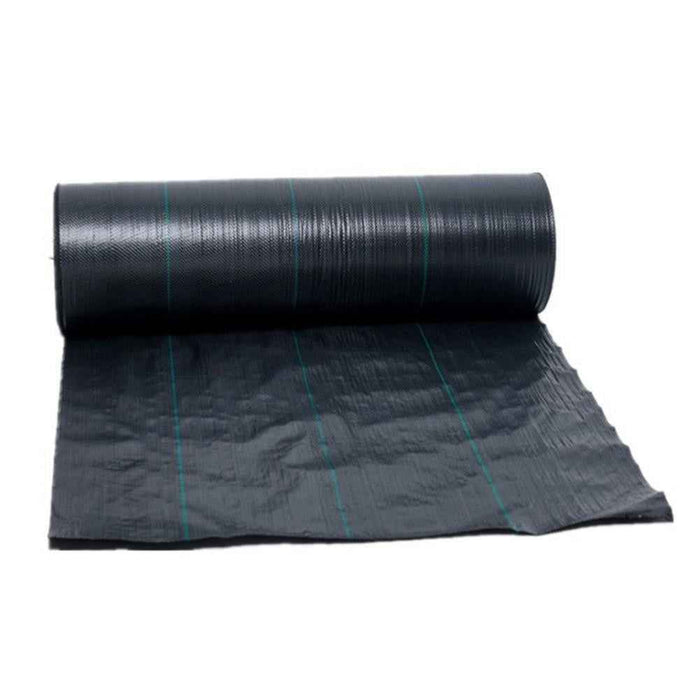 DURAFORCE 4×250FT Durable Weed Barrier Landscape Fabric PP Woven Ground Cover 3.2 OUNCE