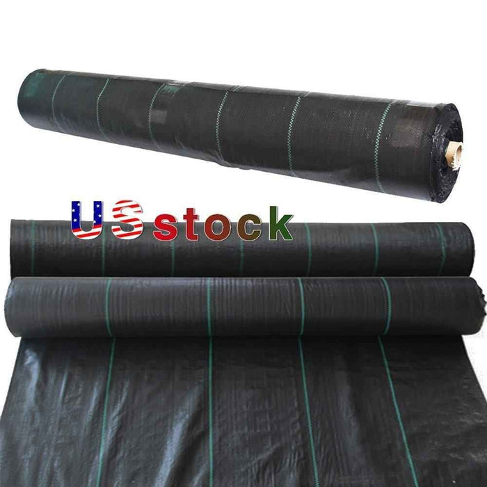 DURAFORCE 4×250FT Durable Weed Barrier Landscape Fabric PP Woven Ground Cover 3.2 OUNCE