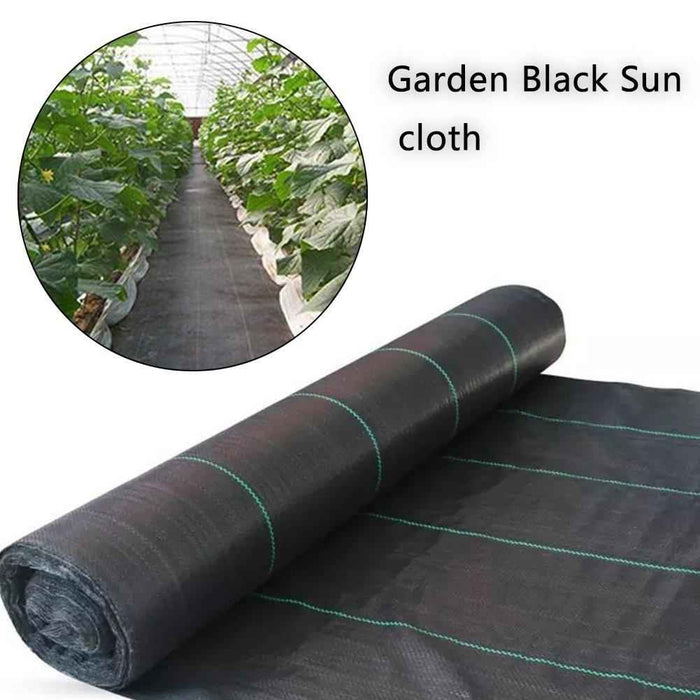 DURAFORCE 4×250FT Durable Weed Barrier Landscape Fabric PP Woven Ground Cover 3.2 OUNCE