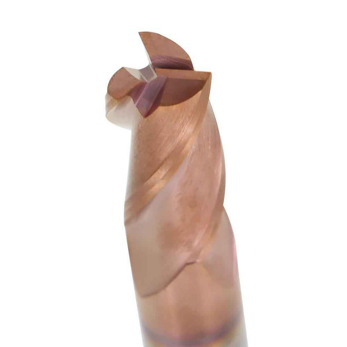 DURAFORCE 1/2" 37° Helix 3 Flute Carbide End Mill For Aluminum SQUARE END ZRN COATED