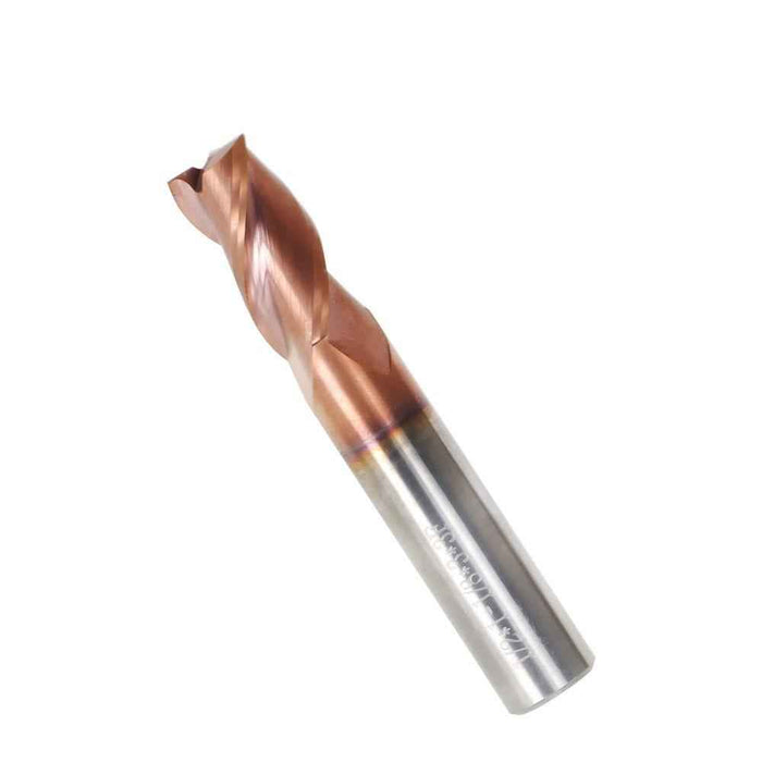DURAFORCE 1/2" 37° Helix 3 Flute Carbide End Mill For Aluminum SQUARE END ZRN COATED