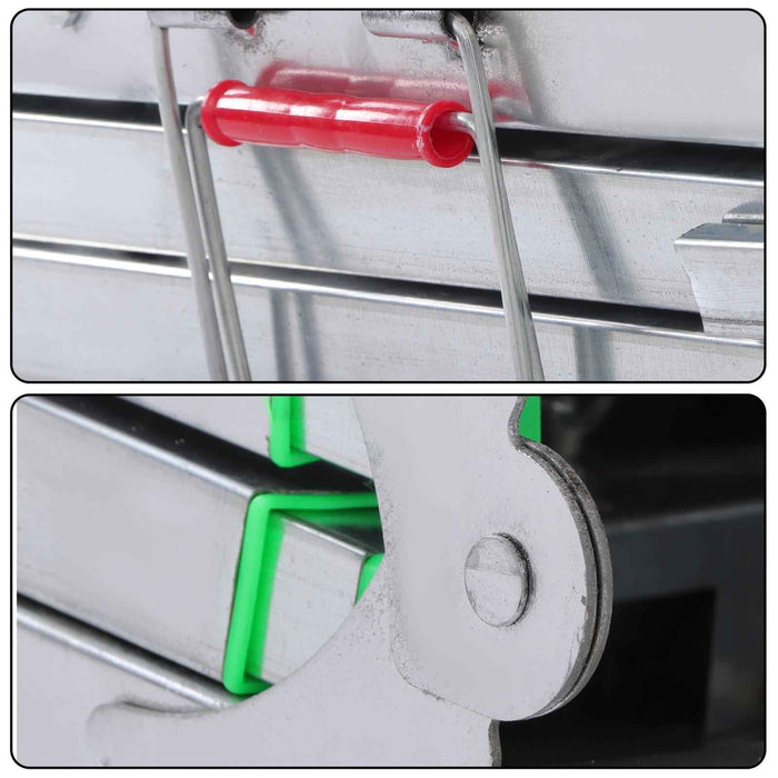 DURAFORCE Folding Scaffolding, 1.6m Adjustable Lift Height Work Platform Scaffold Portable