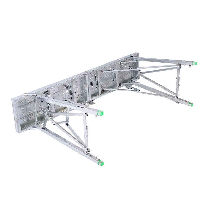 DURAFORCE Folding Scaffolding, 1.6m Adjustable Lift Height Work Platform Scaffold Portable