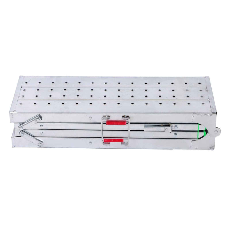 DURAFORCE Folding Scaffolding, 1.6m Adjustable Lift Height Work Platform Scaffold Portable