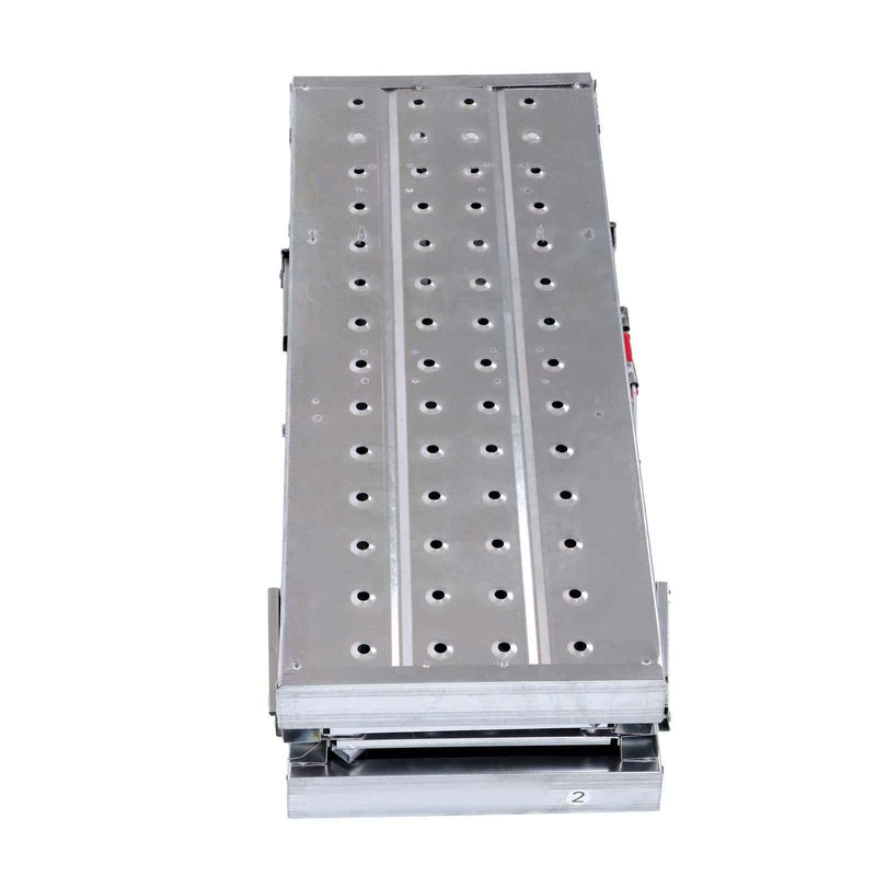 DURAFORCE Folding Scaffolding, 1.6m Adjustable Lift Height Work Platform Scaffold Portable