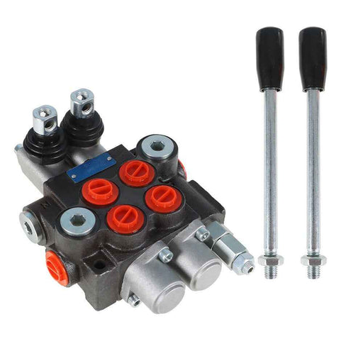 DURAFORCE 11 GPM 2 Spool SAE Hydraulic Monoblock Double Acting Control Valve
