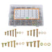 DURAFORCE M4 M5 M6 M8 907PCS Alloy Steel Bolts and Nuts Flat & Lock Washers Assortment Kit