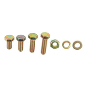 DURAFORCE M4 M5 M6 M8 907PCS Alloy Steel Bolts and Nuts Flat & Lock Washers Assortment Kit