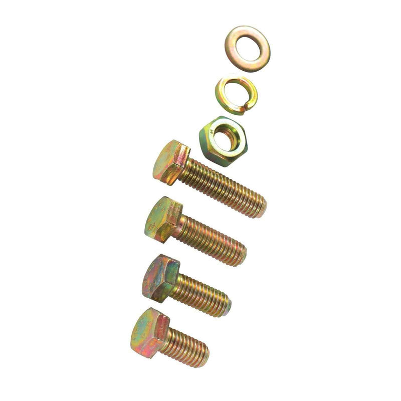 DURAFORCE M4 M5 M6 M8 907PCS Alloy Steel Bolts and Nuts Flat & Lock Washers Assortment Kit