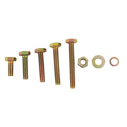 DURAFORCE M4 M5 M6 M8 907PCS Alloy Steel Bolts and Nuts Flat & Lock Washers Assortment Kit
