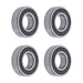 DURAFORCE 62/28-2RS 4Pcs Deep Groove Ball Bearing 28mm Inner 58mm Dia 16mm Bore Sealed
