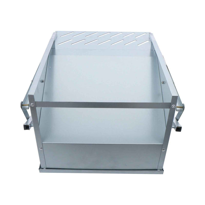 DURAFORCE Automatic Galvanized Steel Poultry Feeders Durable Materials W/ Weatherproof Lid