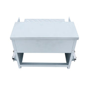 DURAFORCE Automatic Galvanized Steel Poultry Feeders Durable Materials W/ Weatherproof Lid