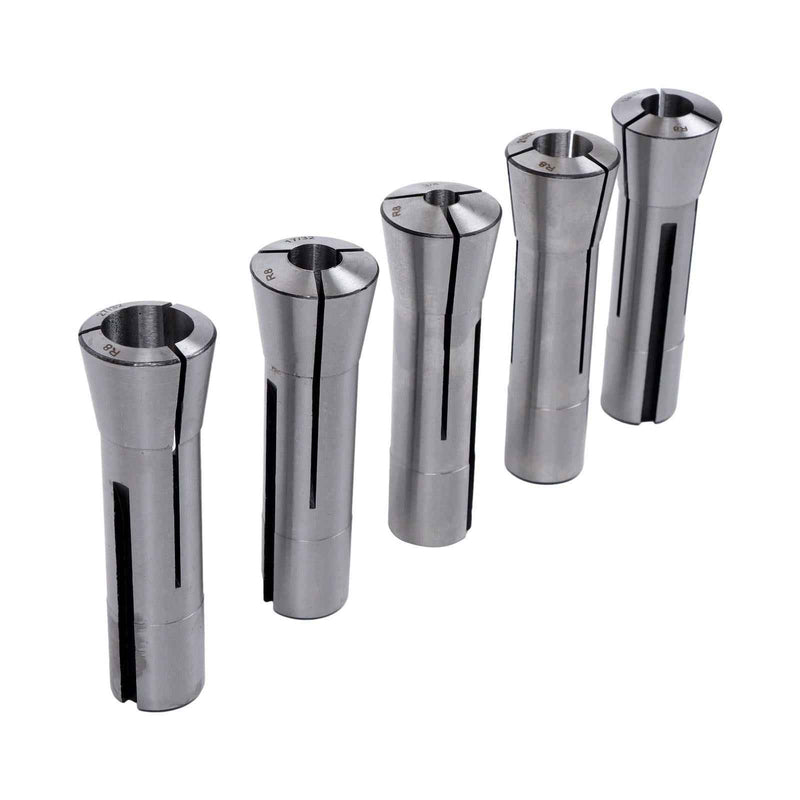 DURAFORCE New 25Pack Ultra Precision 1/8" To 7/8" R8 Round Collet Set Alloy Steel