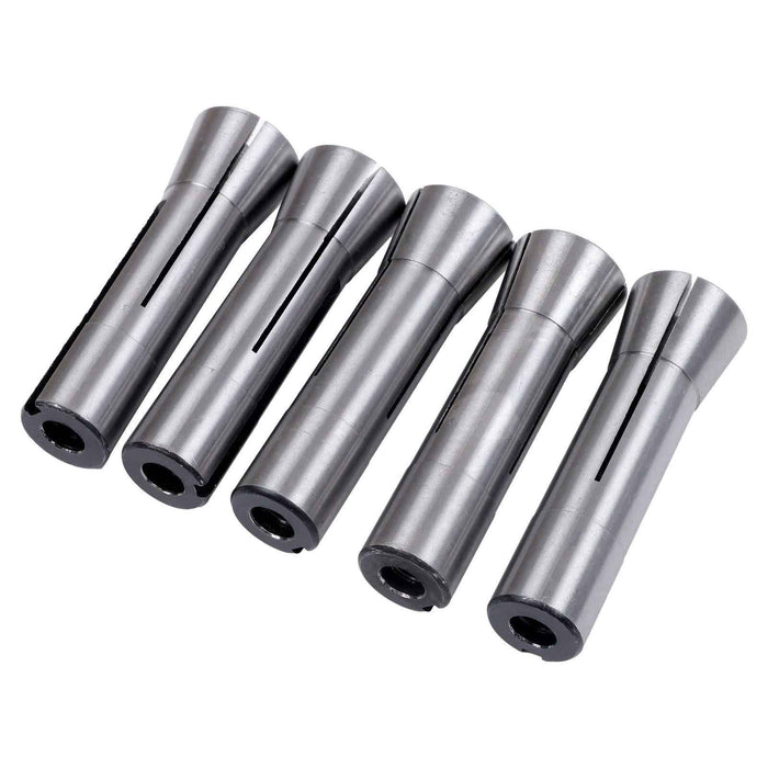 DURAFORCE New 25Pack Ultra Precision 1/8" To 7/8" R8 Round Collet Set Alloy Steel