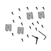 DURAFORCE 4Pcs SBR20UU Square Type Bearings Block and 2× SBR20-1800mm Linear Shaft Rail