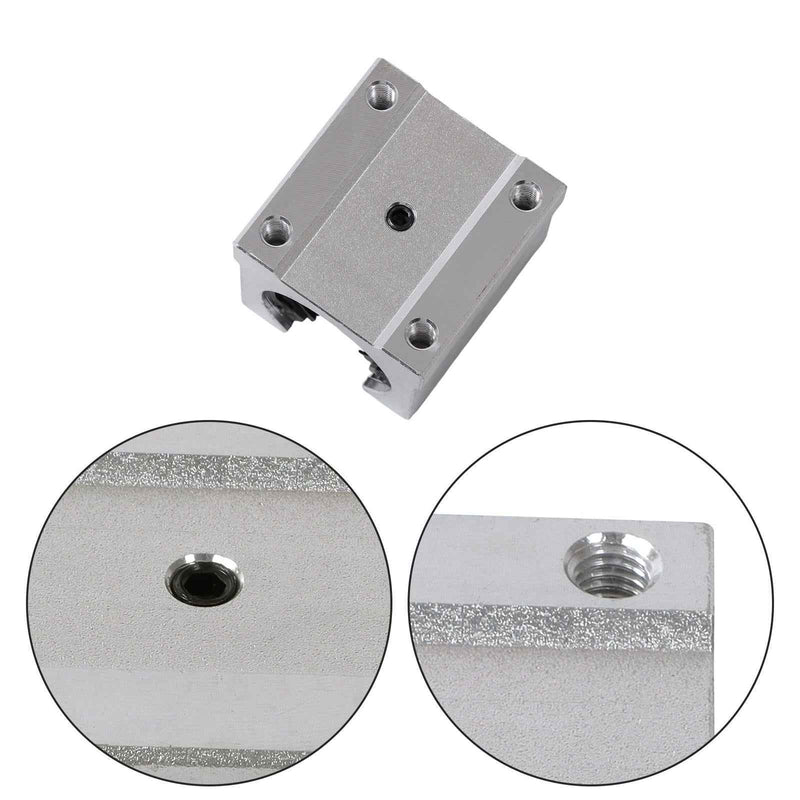 DURAFORCE 4Pcs SBR20UU Square Type Bearings Block and 2× SBR20-1800mm Linear Shaft Rail