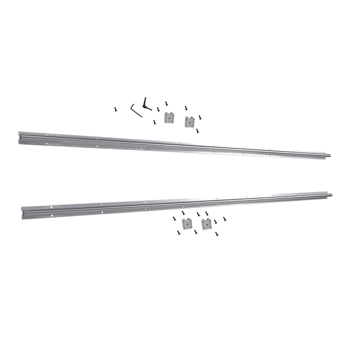 DURAFORCE 4Pcs SBR20UU Square Type Bearings Block and 2× SBR20-1800mm Linear Shaft Rail