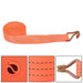 DURAFORCE 10 Pack Heavy Duty 1.5" × 20' 4000 Lbs Ratchet Straps J Hook Tie Downs Orange