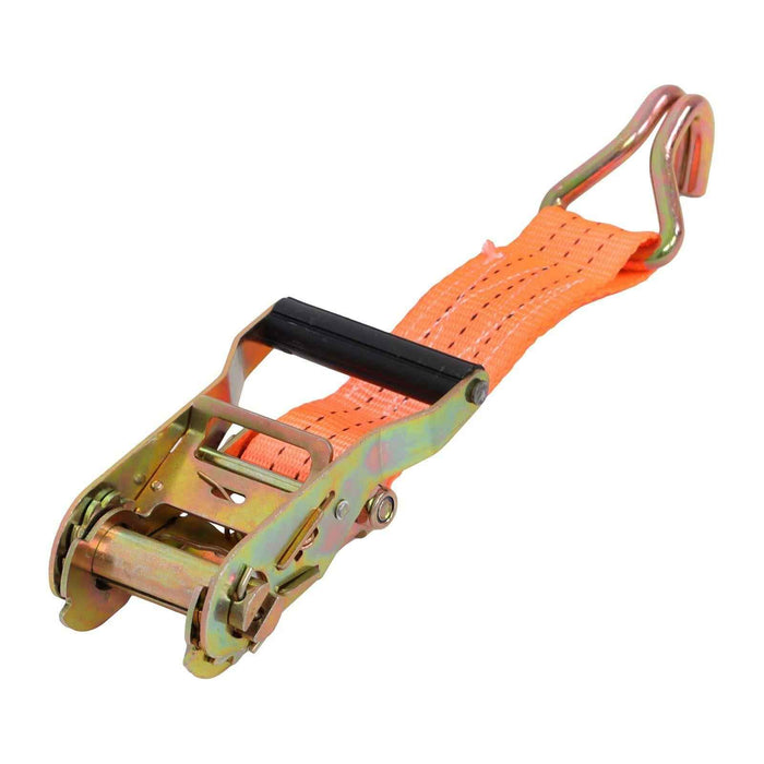 DURAFORCE 10 Pack Heavy Duty 1.5" × 20' 4000 Lbs Ratchet Straps J Hook Tie Downs Orange
