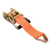 DURAFORCE 10 Pack Heavy Duty 1.5" × 20' 4000 Lbs Ratchet Straps J Hook Tie Downs Orange