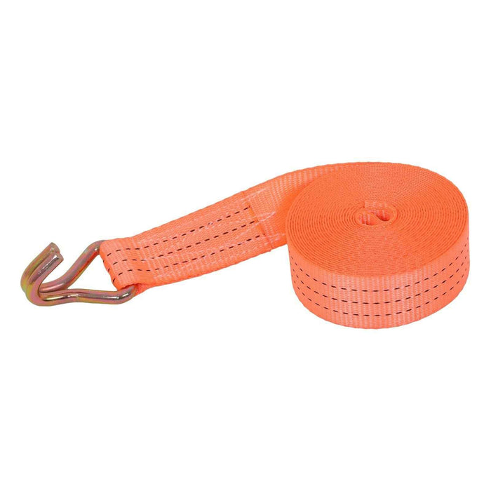 DURAFORCE 10 Pack Heavy Duty 1.5" × 20' 4000 Lbs Ratchet Straps J Hook Tie Downs Orange