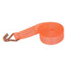 DURAFORCE 10 Pack Heavy Duty 1.5" × 20' 4000 Lbs Ratchet Straps J Hook Tie Downs Orange