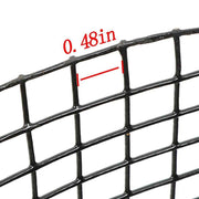 DURAFORCE Chicken Rabbit Mesh 36'' × 50' Hardware Cloth Black PVC Vinyl Coated 1/2 Inch