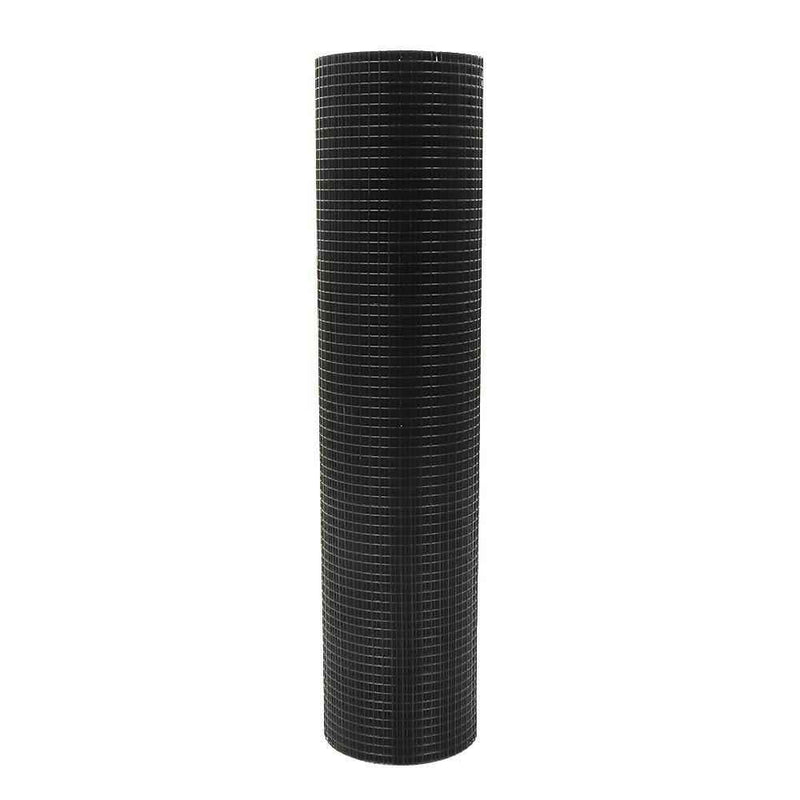 DURAFORCE Chicken Rabbit Mesh 36'' × 50' Hardware Cloth Black PVC Vinyl Coated 1/2 Inch