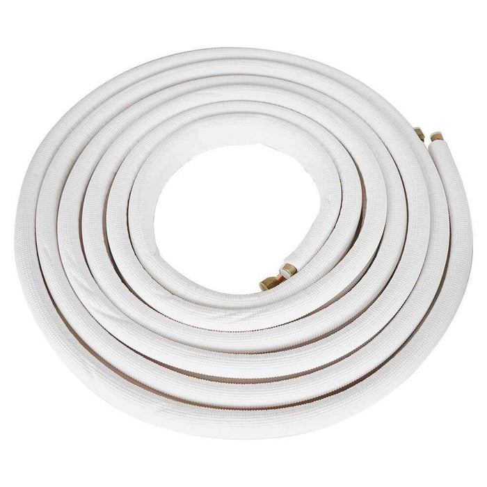 DURAFORCE Install Kit 25 Ft 1/4"-3/8" High Quality For Mini Split Heat Pump Systems White
