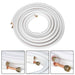 DURAFORCE Install Kit 25 Ft 1/4"-3/8" High Quality For Mini Split Heat Pump Systems White
