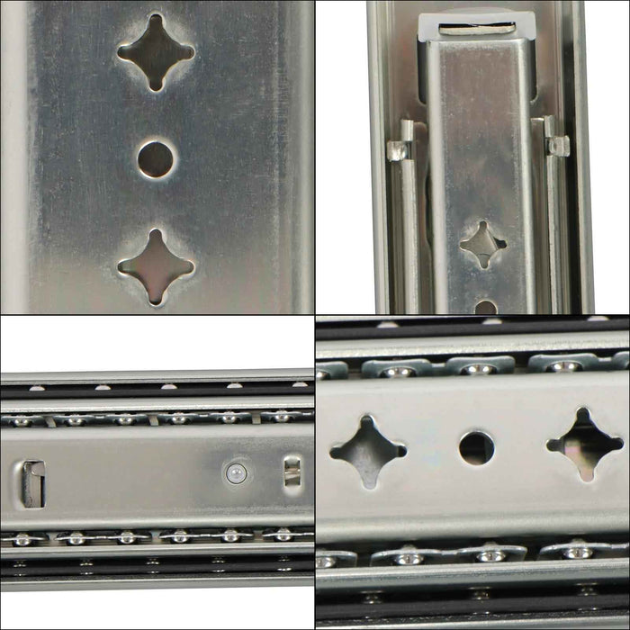 DURAFORCE 1 Pair Locking Drawer Slides 40 Inch Lock & Full Extension 250 lbs Load Capacity