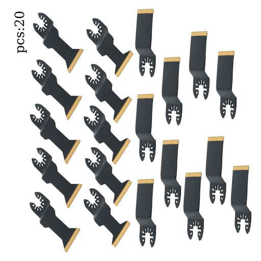 DURAFORCE 3 Types 20 Pack Steel Oscillating Tool Multi Tool for Metal & Nails
